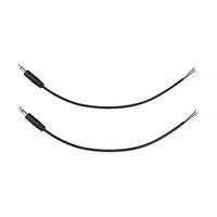 Colokan laki-laki 3.5mm ke kawat terbuka TS 2 tiang Mono 1/8 "3.5mm kabel Audio