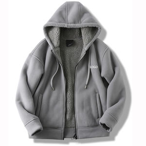 Giacca dei pesi massimi personalizzati in pile polare <span class=keywords><strong>elegante</strong></span> Double-face Top da uomo caldo morbido nuovo Design autunno inverno <span class=keywords><strong>felpa</strong></span> <span class=keywords><strong>con</strong></span> <span class=keywords><strong>cappuccio</strong></span> - Product Image 1