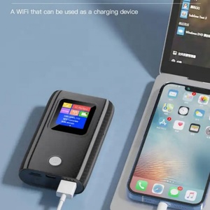 Brand New 4G LTE Mobile Wifi Hotspot with 6000Mah Power Bank Type C MF905C-MC2 Pro with Screen 4G Sim <b>Router</b> - Product Image 6