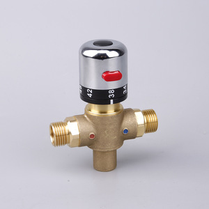 Vanne de régulation de température automatique en laiton électrique avec régulation de température et fonctions de démarrage, personnalisable OEM - Product Image 1