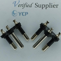 Prise électrique en cuivre massif creux, 16A 240V, modèle IT, 3 broches, anti-effraction, prix usine 4.8, pour la Thaïlande