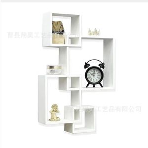 Wooden <b>Wall</b> <b>Mounted</b> Storage <b>Shelf</b> Rectangle Multifunctional For Living Room Bedroom Study Durable Neatening - Product Image 5