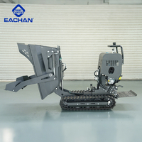 Kostenloser Versand Kleiner Raupen kipper All Terrain Yard Work Dumper Truck Voll hydraulischer Mini Crawler Dumper mit EPA-Motor