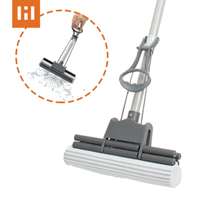 Vadrouille éponge en PVA avec manche ergonomique, matériau antibactérien de technologie auto-essoreuse - Product Image 1