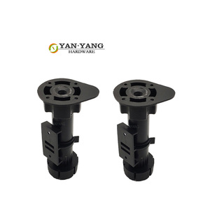 Pieds de canapé réglables YANYANG en gros, 100 mm, carrés, avec patins en PP, pieds de meuble en plastique - Product Image 3