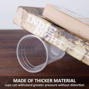 16oz (95mm) PET Plastic <b>Cold</b> <b>Cups</b> - 1,000 Ct for Iced Coffee, <b>Cold</b> Drinks, Slush, Smoothy's, Slurpee, Party's,Disposable <b>Cups</b> - Product Image 3