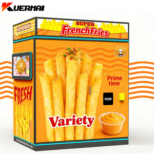 Distributeur automatique de frites belges certifiées et de plats chauds en vente pour les frites de poulet frit - Product Image 1