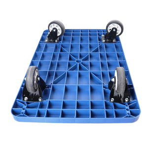 Troli Dorong Lipat Berkualitas Tinggi untuk Barang Berat, Kapasitas 660 Lbs, Platform Pindahan, Pegangan Dorong, Gerobak Datar - Product Image 5