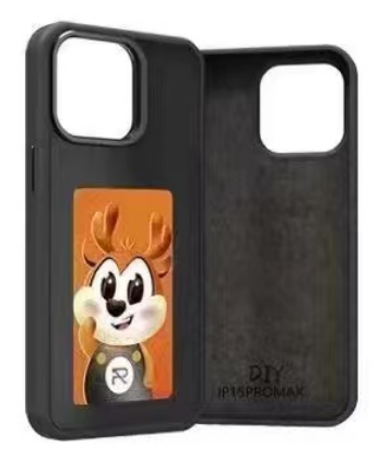New Arrival 4-Color DIY Smart E Ink Mobile Cover NFC Phone Case for iPhone 13 14 15 16 Plus Pro Max Cover