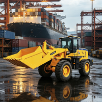 Cargadora de Ruedas de Servicio Pesado de 5 Toneladas con Cucharón Grande, Datos Técnicos Completos, Maquinaria para Construcción, Minería y Carreteras