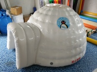 Événement en plein air air blanc gonflable igloo dôme tente discothèque publicité tente chapiteau igloo cirque gonflable tente de fête