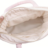 Sac fourre-tout personnalisable en polyester résistant à l'usure avec logo imprimé sur mesure et grand espace de rangement pour les sorties quotidiennes des femmes
