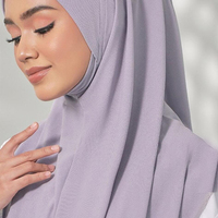 Camisa premium hijab personalizada, cachecóis hijab da malásia instantânea