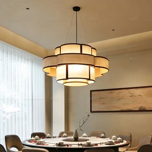 New Chinese Style Chandelier 60cm 80cm Round Energy Saving E27 Six Head <b>Dining</b> Room <b>Light</b> - Product Image 5