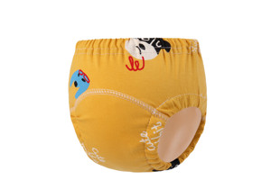 Vente en gros 100% coton Pantalon d'entraînement doux couvre-couches pour bébés Pantalon réutilisable imperméable pour les tout-petits - Product Image 3