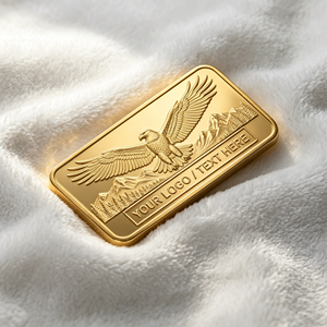 Lingot commémoratif personnalisé en métal plaqué or, avec aigle <span class=keywords><strong>chauve</strong></span> en relief 3D, pour cadeau d'entreprise - Product Image 3