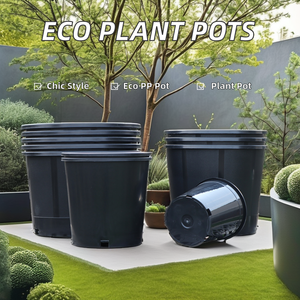 Grand plateau de jardin pour pépinière en PP noir recyclé du fournisseur en gros kit de jardinière d'<span class=keywords><strong>arbre</strong></span> <span class=keywords><strong>à</strong></span> fleurs de 1-3-5-6-7-10-15 gallons pour usage domestique - Product Image 3