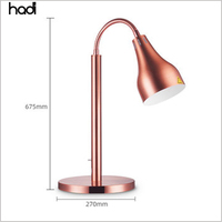Lampe de table d'isolation alimentaire en acier inoxydable Base en marbre blanc Équipement pour buffet Fournitures de restaurant Lampe chauffante pour aliments de restaurant
