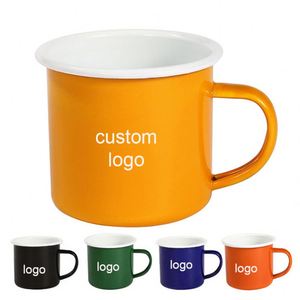Tasse en émail vintage avec mesures indiquées, mugs vierges pour sublimation, logo personnalisé, 1000ml 500ml 360ml 16oz 7cm - Product Image 2