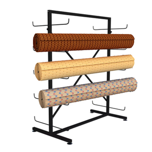 ที่แขวนผ้าหนา5ชั้นสำหรับโชว์รูมแบบสองด้านพรม<span class=keywords><strong>ผ้า</strong></span>สิ่งทอพรมโยคะเสื่อตั้งโชว์โลหะ - Product Image 1