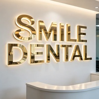 Enseigne lumineuse personnalisée pour salon de beauté, signalétique rétroéclairée LED, enseigne commerciale en métal sur mesure, logo 3D lumineux mural pour la décoration de magasin