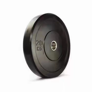 High Quality Gym <strong>Training</strong> Weightlifting Black Rubber Barbell Bumper Weight <strong>Plates</strong> - Product Image 2