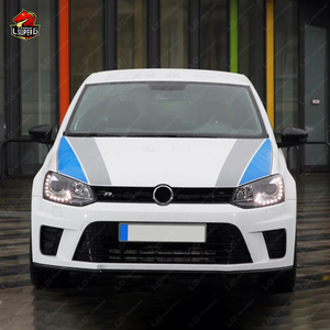 Kit de Carrocería Mejorado Estilo <span class=keywords><strong>WRC</strong></span> para Volkswagen <span class=keywords><strong>POLO</strong></span> 2010-2017 con Parachoques, Lip Frontal, Difusor Trasero y Faldones Laterales - Product Image 3