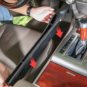 Pour Lexus LX570 2016-2020 Kits intérieurs Beige ABS matériel siège Gap boîte de rangement contrôle Central conduite principale boîte de rangement - Product Image 5