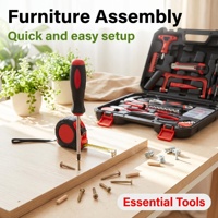 Kit d'outils à main complet de 43 pièces pour l'entretien quotidien et le bricolage en atelier