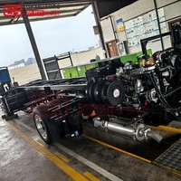 Chasis de autobús de motor trasero de alta calidad para autobús urbano y autocar, marco de acero robusto con tren motriz confiable