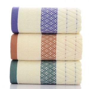 Serviettes de bain en coton tricoté 100 % écologiques, personnalisables avec logo, ensemble de serviettes de spa, motif Dobby, pour adultes, cadeau familial ou usage hôtelier, vente en gros - Product Image 3