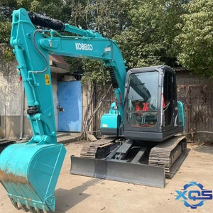 Kobelco SK 75รถขุดตีนตะขาบขนาดเล็กน้ำหนักในการดำเนินงาน7.5Ton ส่วนประกอบหลักมอเตอร์เกียร์ปั๊ม Isuzu แบริ่ง PLC
