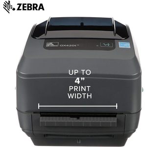 Zebra GX420t Thermal <b>Printer</b> 4 In Print Width USB Serial Ethernet Label <b>Receipt</b> Barcode Desktop Model - Product Image 3