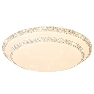 DOPWII New Style Atmospheric Acrylic Round Bedroom 24w Remote Control Stepless Dimming LED Ceiling Light For Living Room