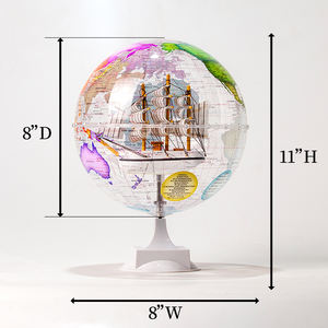 Wellfun Fabricant Lumière Chaude Monde Terre Globe Carte Globe Décoratif avec Bluetooth - Product Image 2
