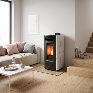 Nouvelle tendance KF1201A de haute qualité autoportant écologique intérieur 12kw contrôle WIFI intérieur en fonte poêle à granulés de bois cheminée - Product Image 1