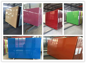Fabrication professionnelle, prix attractif, verre blanc, verre peint, design moderne, étanche, pour une utilisation polyvalente dans les salles de sport, cuisines et salles de bain. - Product Image 2