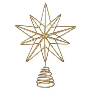 Buy Christmas <b>Tree</b> Topper <b>Star</b> Shaped Metal Crafted Golden Finished Christmas <b>Tree</b> Topper <b>For</b> Christmas Decoration Uses - Product Image 3