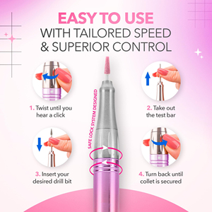 Machine à ongles professionnelle de haute qualité, puissante, portable, sans fil, rechargeable, 35000 tr/min, pour manucure - Product Image 4