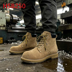 Bottes de travail Hua Singh en cuir suédé ZYF, atelier de maroquinerie, technologie <span class=keywords><strong>Goodyear</strong></span> à quatre couches, chaussures Lobar HSB250 - Product Image 5