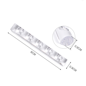 Organizador de Pinceles de Uñas Portátil de 5 Compartimentos, Soporte de Exhibición de Acrílico Transparente con Barra de Cristal, Organizador de Pinceles de Uñas con Múltiples Ranuras - Product Image 3