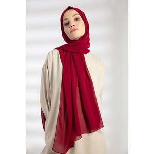Châle en mousseline - Cerise - Cerise - Product Image 4