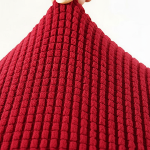 Anti-scratch Durable Soft Touch Plain Pattern Fleece Seat Cushion <b>Cover</b> Stretchable Washable Luxurious Modern Style Anti-dust - Product Image 1