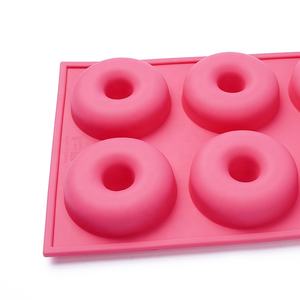 Sartén ecológica reutilizable de silicona con forma de donut de 6 cavidades para pastel, pan, <span class=keywords><strong>mantequilla</strong></span>, pastel de arroz, horneado, viene en bolsa OPP - Product Image 3