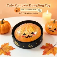 Jouet anti-stress en TPR souple en forme de boulette scintillante pour Halloween, idéal comme cadeau de fête