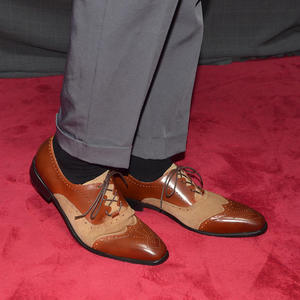 Chaussures Oxford 2026 conçues avec bande élastique, en cuir de vachette pleine fleur confortable, chaussures en cuir pour hommes, formelles et professionnelles, faites à la main - Product Image 4