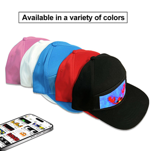 หมวกเบสบอล LED RGB แบบแสดงโปรแกรมได้สีเต็มรูปแบบแอพลิเคชันสำหรับเลื่อนข้อมูลอุปกรณ์โฆษณา - Product Image 3