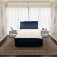 Mulunka King-Size Verstellbares Komprimiertes Modernes Bettset Umweltfreundlicher Stoff Weicher Hochdichter Reiner Schwamm Platzsparendes Modulares Design