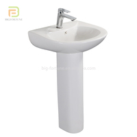 Ensemble Sanitaire Céramique Personnalisé Populaire à Vente Chaude : WC Deux Pièces et Lavabo sur Colonne
