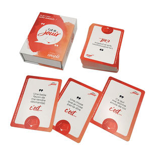 Impression personnalisée de cartes de jeu de <span class=keywords><strong>couple</strong></span> relationnel jeux de cartes à collectionner jeu de cartes d'affirmation positive d'amour de soi pour adultes - Product Image 1